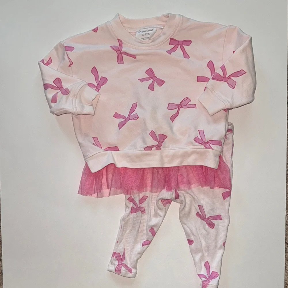 Angel Dear Pink Bow Tutu Set 6-12 months